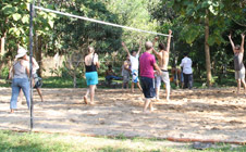 Play volleyball with us at Hillside Natural Lifstyle - Laos