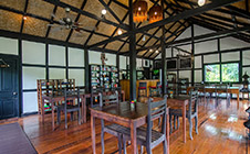 the organic restaurant at Hillside Eco Lodge - Luang Prabang